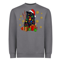 Storm black cat meowy christmas Heavyweight Sweatshirt - AdoDesignShop