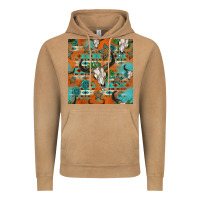 Vintage Camel western bull skull seamless pattern Vintage Hoodie - HRA Design Shop