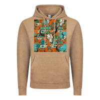 Vintage Coffee western bull skull seamless pattern Vintage Hoodie - HRA Design Shop