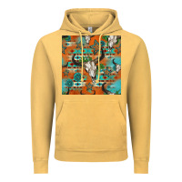 Vintage Mustard western bull skull seamless pattern Vintage Hoodie - HRA Design Shop