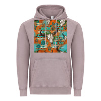 Western Bull Skull Seamless Pattern Vintage Hoodie | Teevron