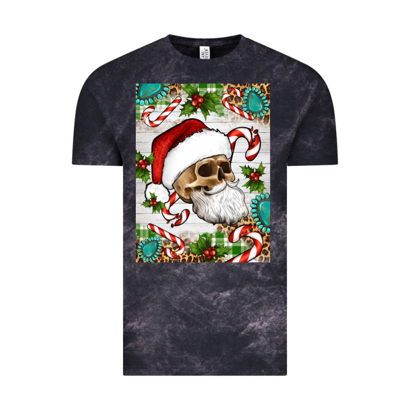 Christmas Hippie Skeleton Santa Vintage Tee by Artiststas | Teevron