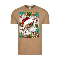 Vintage Coffee Christmas hippie skeleton santa Vintage Tee - Artiststas