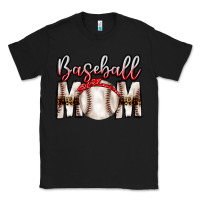 Black Baseball Mom Classic Tee - CowhideDigitalArt