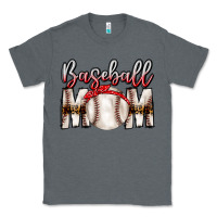 Charcoal Heather Baseball Mom Classic Tee - CowhideDigitalArt