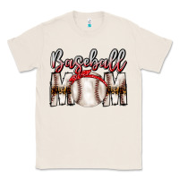 Natural Baseball Mom Classic Tee - CowhideDigitalArt