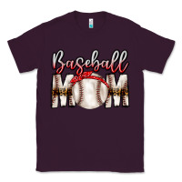 Plum Baseball Mom Classic Tee - CowhideDigitalArt