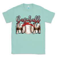 Seafoam Baseball Mom Classic Tee - CowhideDigitalArt