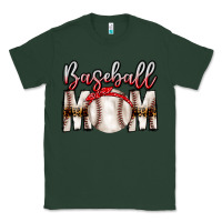 Sports Green Baseball Mom Classic Tee - CowhideDigitalArt