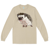 Mushroom Hedgehog Illustrations Long Sleeve Tee - LillyAllenDesigns