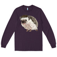 Plum Hedgehog Illustrations Long Sleeve Tee - LillyAllenDesigns
