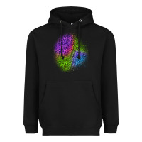 Black halloween leopard patch 2 Heavyweight Hoodie - BundleAndBundleShop