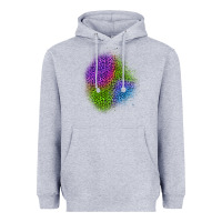 Heather Grey halloween leopard patch 2 Heavyweight Hoodie - BundleAndBundleShop