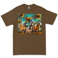 Cacao western horses Premium Tee - Zillion Design Studio