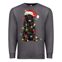Charcoal Heather christmas newfoundland dog Premium Sweatshirt - LillyAllenDesigns