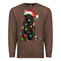 Chestnut christmas newfoundland dog Premium Sweatshirt - LillyAllenDesigns