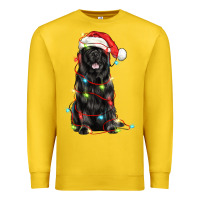 Lemon christmas newfoundland dog Premium Sweatshirt - LillyAllenDesigns
