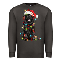 Smoke christmas newfoundland dog Premium Sweatshirt - LillyAllenDesigns