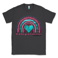 Smoke valentine's day rainbow let all that you do be done in love 1 corinthi Classic Tee - AdoDesignShop