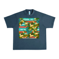 Midnight Navy camouflage serape gemstone seamless pattern Urban Heavy Tee - BundleAndBundleShop