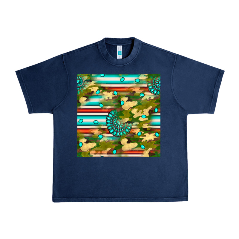 Camouflage Serape Gemstone Seamless Pattern Urban Heavy Tee by BundleAndBundleShop | Teevron