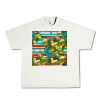 Pistachio camouflage serape gemstone seamless pattern Urban Heavy Tee - BundleAndBundleShop