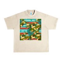 Sandshell camouflage serape gemstone seamless pattern Urban Heavy Tee - BundleAndBundleShop