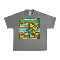 Tornado camouflage serape gemstone seamless pattern Urban Heavy Tee - BundleAndBundleShop