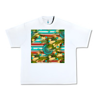White camouflage serape gemstone seamless pattern Urban Heavy Tee - BundleAndBundleShop