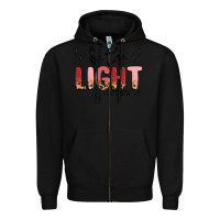 Black be the light Zipper Hoodie - MaliasSmallBusiness