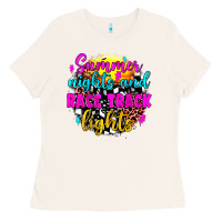 Bone summer nights and race track lights Ladies Tee - JahusDesignShop