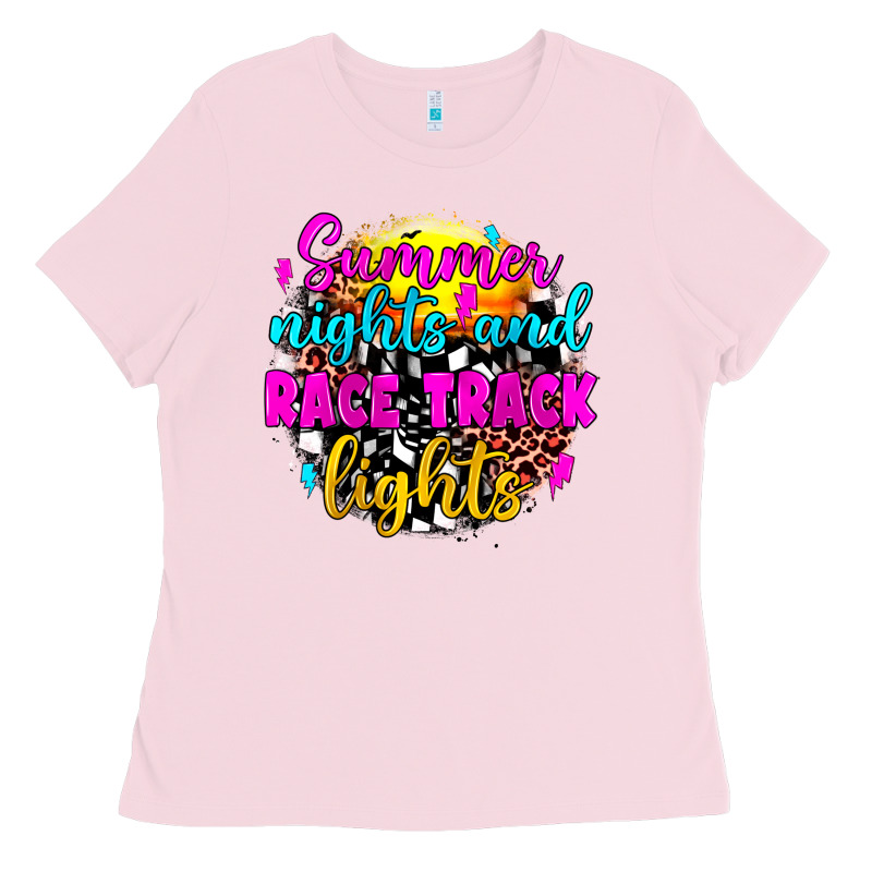 Summer Nights And Race Track Lights Ladies Tee by JahusDesignShop | Teevron