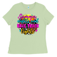 Matcha summer nights and race track lights Ladies Tee - JahusDesignShop