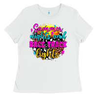 White summer nights and race track lights Ladies Tee - JahusDesignShop