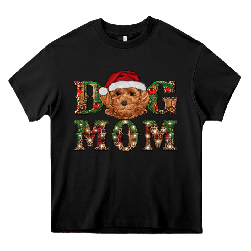 Christmas Toy Poodle Dog Mom Heavy Core Tee by RanaPortraitStore | Teevron