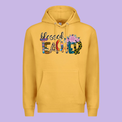 Blessed Teacher Premium Hoodie Designed By Bettercallsaul
