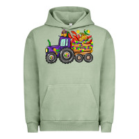 Pigment Oil Green mardi gras tractor Urban Hoodie - CowGirlArtShop