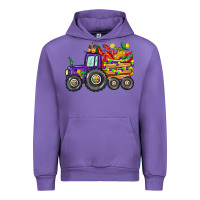 Tulip mardi gras tractor Urban Hoodie - CowGirlArtShop