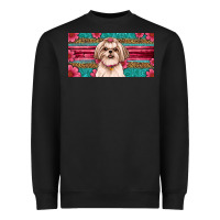 Western Shih Tzu License Plate Design Heavyweight Sweatshirt | Teevron