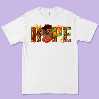 Premium Tee hope afro