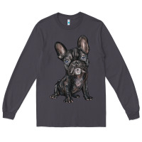 Smoke french bulldog Long Sleeve Tee - BarkalooDesign