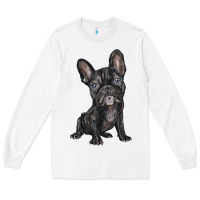 White french bulldog Long Sleeve Tee - BarkalooDesign