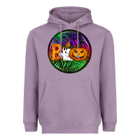 Lavender halloween round earrings 3 Heavyweight Hoodie - BundleAndBundleShop