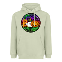 Matcha halloween round earrings 3 Heavyweight Hoodie - BundleAndBundleShop
