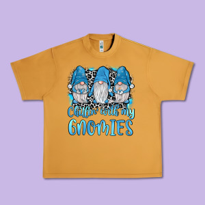Chillin' With My Gnomies Urban Heavy Tee Designed By Jahusdesignshop