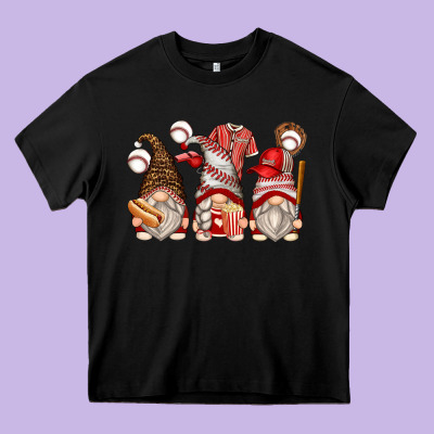 Baseball Gnomes Heavy Core Tee Designed By Zillion Design Studio