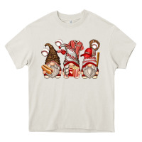 Cream baseball gnomes Heavy Core Tee - Zillion Design Studio
