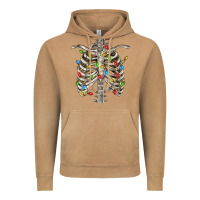 Vintage Camel Christmas Rib Cage Vintage Hoodie - FaDigitalArtStudio