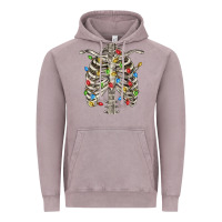 Vintage Zinc Christmas Rib Cage Vintage Hoodie - FaDigitalArtStudio