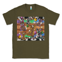 Army Green easter bunny egg cowhide leopard Classic Tee - Artiststas